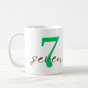 Siebter 7-Jahres-Jubiläum mit Personalisierung Kaffeetasse