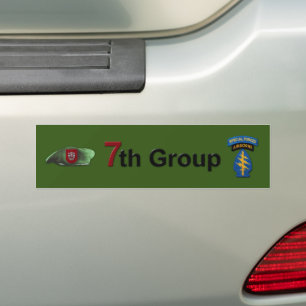 Siebter Autoaufkleber der Special Forces Group Vet
