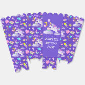 Siebter Geburtstag Einhorn mit Cake Favor Box Geschenkschachtel (Ungeklappt)