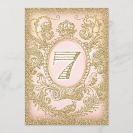 Siebter Geburtstag einmal auf Zeitprinzessin Einladung