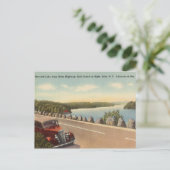 Siebter See, Golf Island, Inlet New York Postkarte (Stehend Vorderseite)