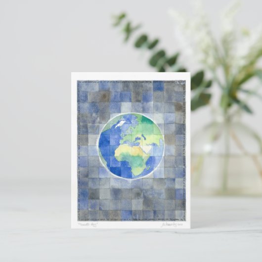 Siebter Tag (7 Tage Erstellung) Postkarte (Stehend Vorderseite)