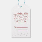 Siebter Tag der KRISTMAS / Weihnachtsgeschenk Tag Geschenkanhänger (Rückseite)