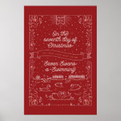 Siebter Tag des Weihnachtsgebäcks 24x36 Poster (Vorne)