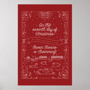 Siebter Tag des Weihnachtsgebäcks 24x36 Poster