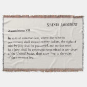 Siebter Verfassungszusatz Decke (Vorderseite)