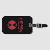Siebtes Infanteriedivision-Abzeichen Gepäckanhänger (Vorderseite (Horizontal))
