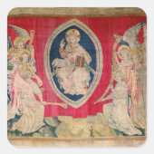 Siebtes Siegel Quadratischer Aufkleber (Vorderseite)