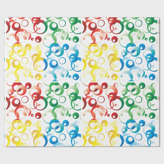 Siebtfarben und Formwandpapier Geschenkpapier (Flach)