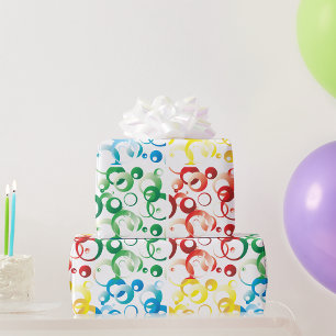 Siebtfarben und Formwandpapier Geschenkpapier