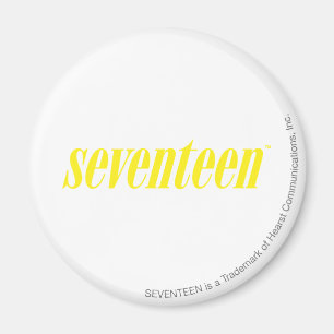 Siebzehn Logo-Gelb Magnet