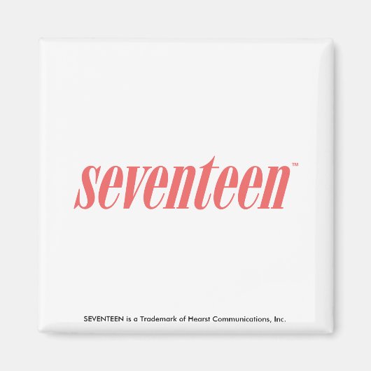 Siebzehn Logo-LtPink Magnet (Vorne)