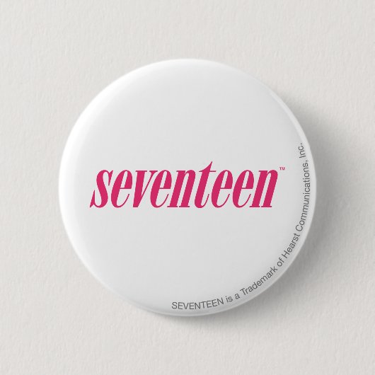 Siebzehn Logo-Magentarot Button (Vorderseite)