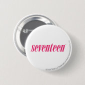 Siebzehn Logo-Magentarot Button (Vorne & Hinten)