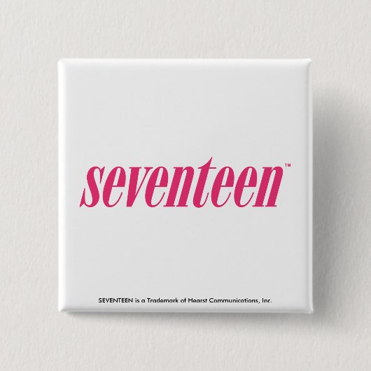 Siebzehn Logo-Magentarot Button (Vorderseite)