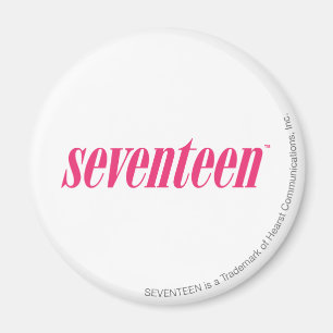 Siebzehn Logo-Magentarot Magnet
