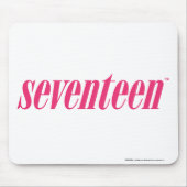 Siebzehn Logo-Magentarot Mousepad (Vorne)