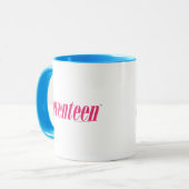 Siebzehn Logo-Magentarot Tasse (Vorderseite Links)