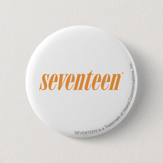 Siebzehn Logo-Orange Button (Vorderseite)