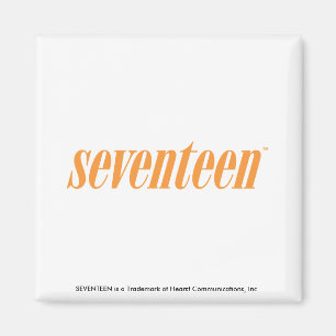 Siebzehn Logo-Orange Magnet