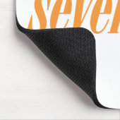 Siebzehn Logo-Orange Mousepad (Ecke)