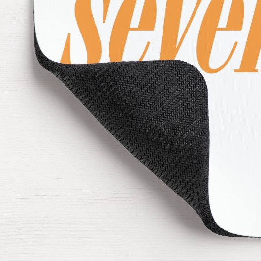 Siebzehn Logo-Orange Mousepad (Ecke)