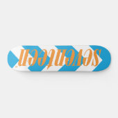 Siebzehn Logo-Orange Skateboard (Horizontal)