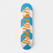 Siebzehn Logo-Orange Skateboard (Vorne)