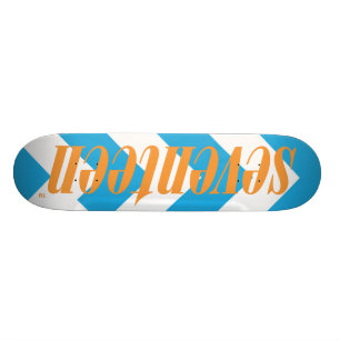 Siebzehn Logo-Orange Skateboard