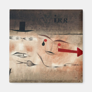 Siebzehn, verrückt (1923) von paul klee magnet