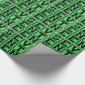 siebzehn, Zahl 17 Geschenkpapier (Ecke)