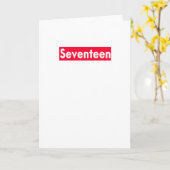 siebzehnjährig lustig 17. Geburtstag Karte (Gelbe Blume)