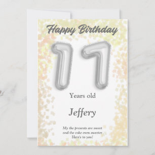 Siebzehnjährige Happy Birthday Card