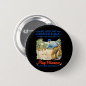 Siebziger Männer Petanque Bocce Vintage Zitat Button (Vorne & Hinten)