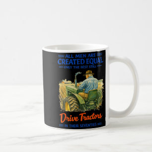Siebziger Männer Traktor Vintage Zitat Landwirt Kaffeetasse