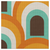 Siebziger Mitte Jahrhundert Retro-Stoff Stoff (Nahaufnahme)