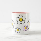 Siebzigerjahre Blumen-einfache Tasse N°2 (Mittel)