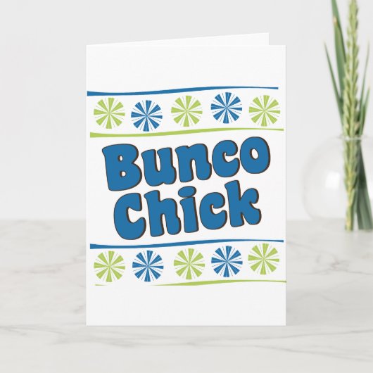 Siebzigerjahre Bunco Küken Karte (Vorderseite)