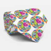 Siebzigerjahre Disco Retro Krawatte (Gerollt)