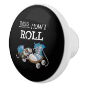 Siebzigerjahre ist dieses, wie ich Vintage Retro Keramikknauf (Rechts)