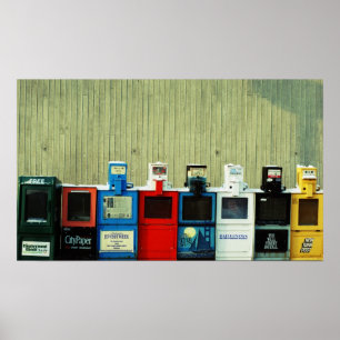 Siebzigerjahre Nachrichten Poster