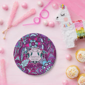 Siebzigerjahre, Retro Party-Teller Pappteller (Party)