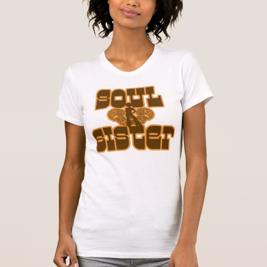 Siebzigerjahre Soul-Schwester-T - Shirt (Vorderseite)