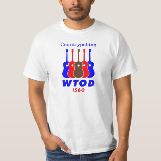 Siebzigerjahre WTOD 1560 morgens Countrypolitan T-Shirt (Vorderseite)