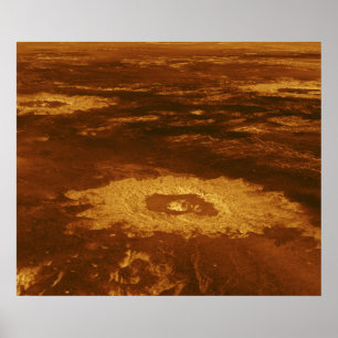 Siedende Oberfläche des Planeten Venus Poster