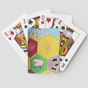 Siedler von Catan redeten Spielkarten an