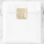 Siedlungen in Mexiko Quadratischer Aufkleber (Tasche)