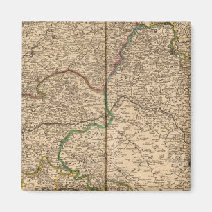 Siedlungen und Wälder in Frankreich 2 Magnet