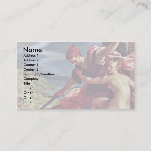 Sieg der Wahrheit unter dem Schutz der Justiz Visitenkarte (Vorderseite)