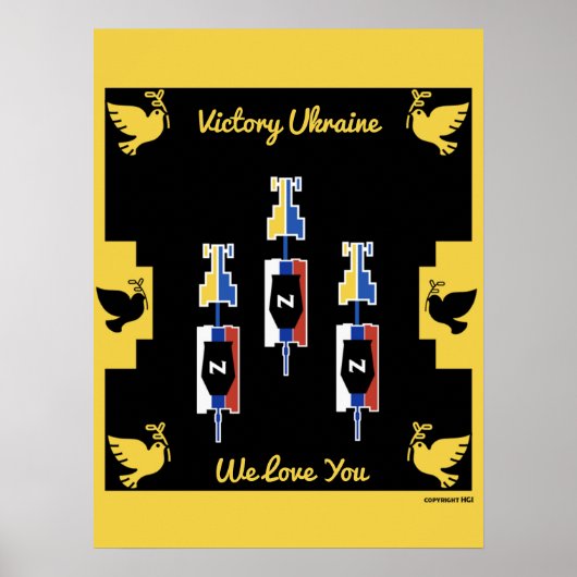 Sieg des ukrainischen Krieges Poster (Vorne)